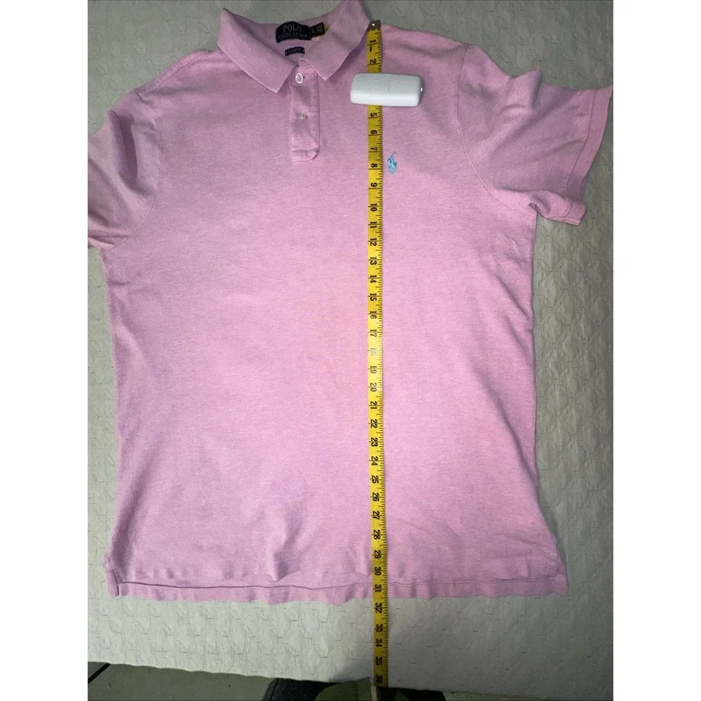 Polo Ralph Lauren Men's XL Classic Fit Pink Cotton Polo Shirt